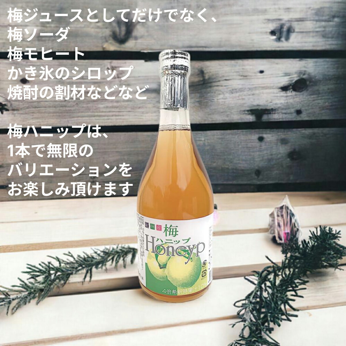 楽天市場】梅ハニップ590g 梅シロップ 梅ジュース 原液 梅ドリンク