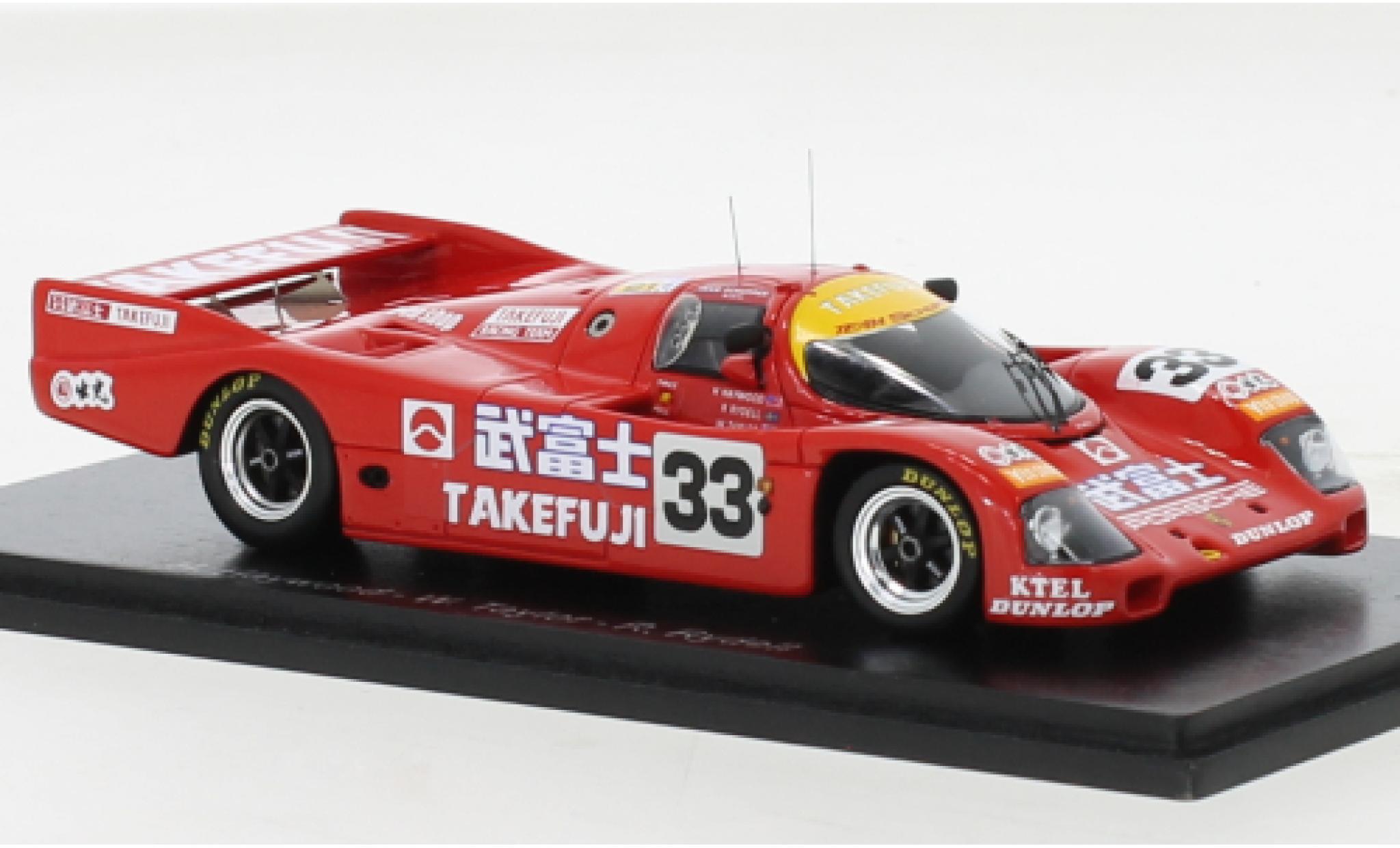 Diecast model cars Porsche 962 1990 1/43 Spark C RHD No.2 Alucraft