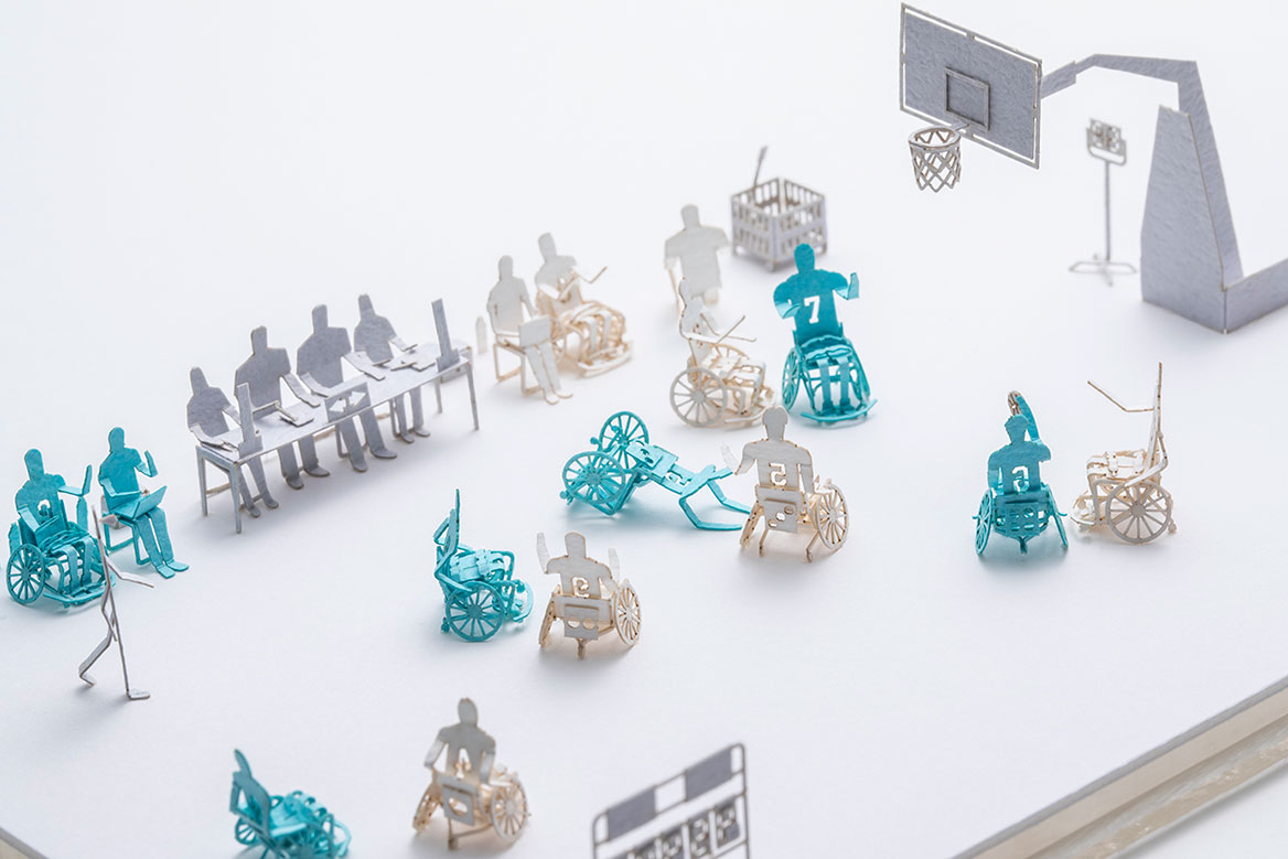 1/100「リアル」なテラダモケイ建築模型用添景セット No.85 車いす