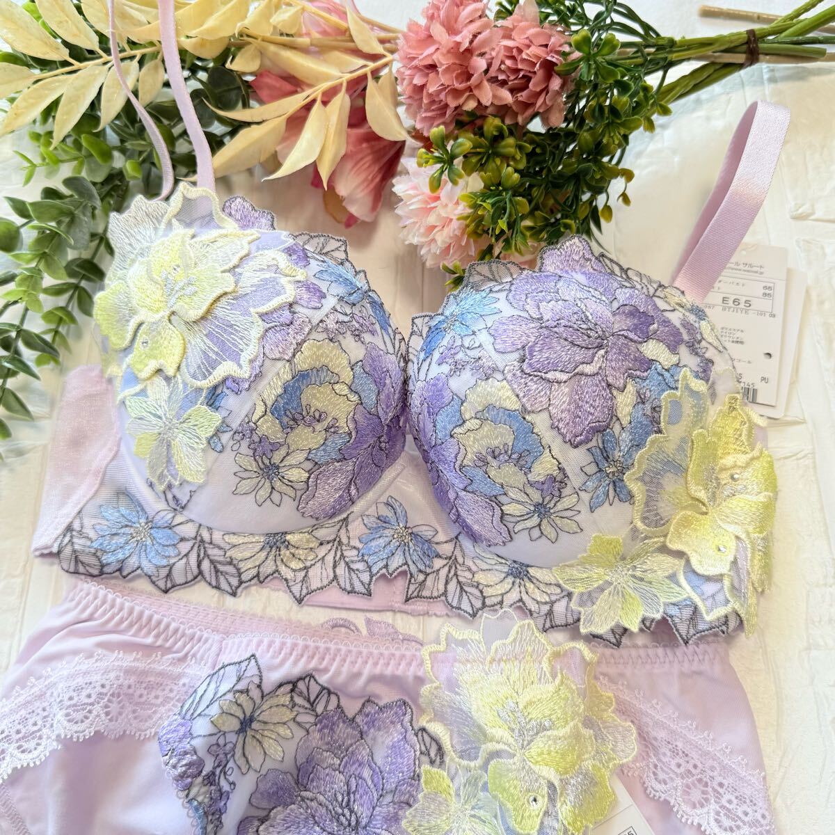 新品】wacoal サルート 26 ブラ ショーツセット E65M PU ワコール