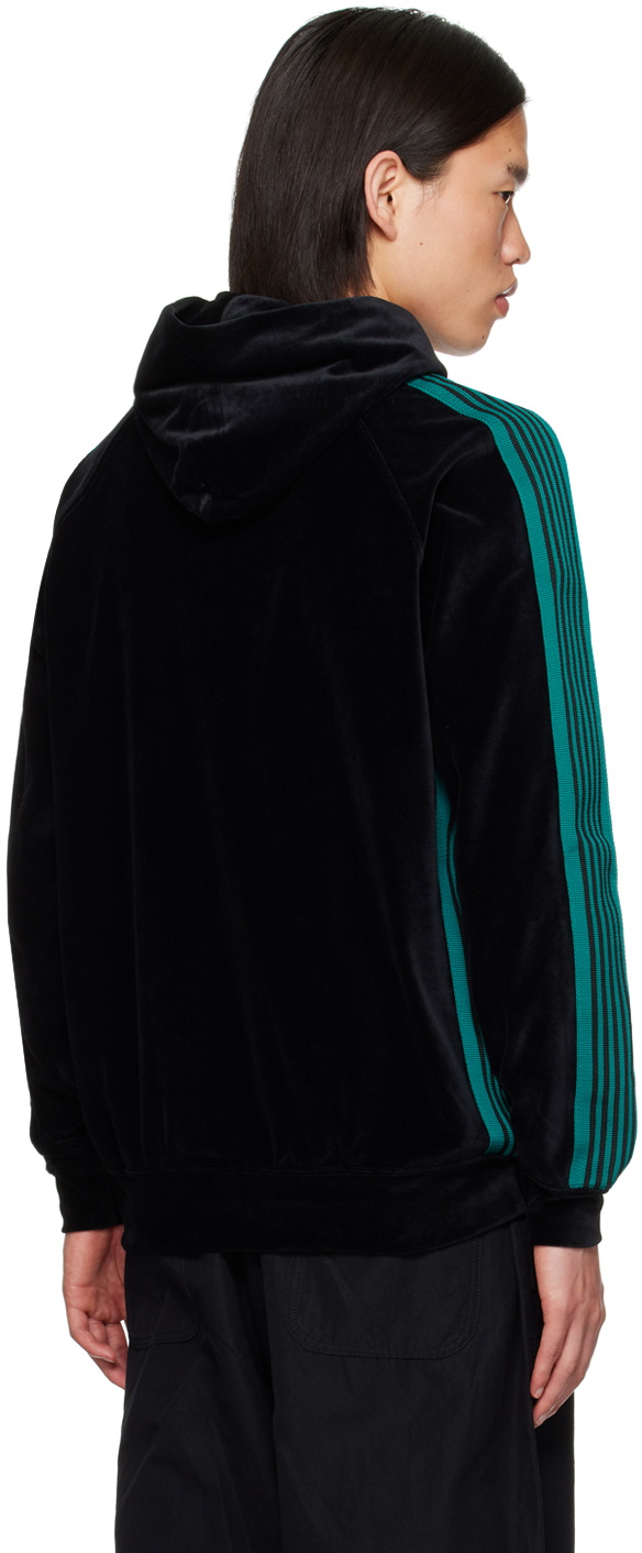 NEEDLES Black Track Hoodie Needles