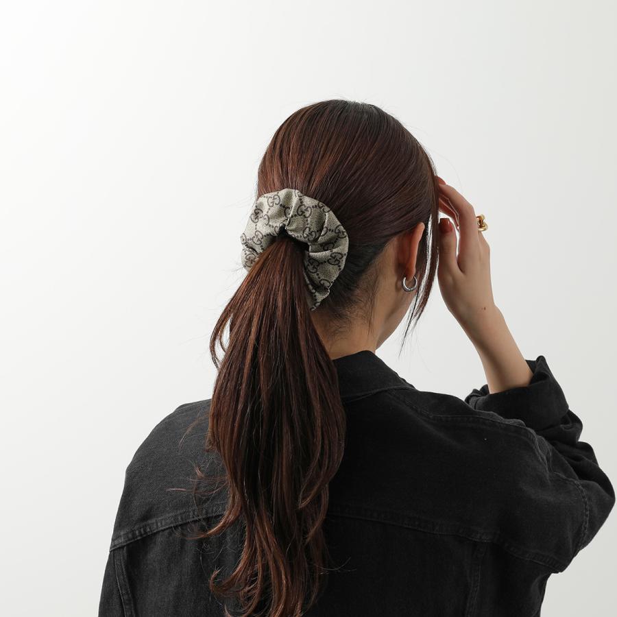 GUCCI（グッチ） シュシュ 856275 3G001 レディース シルク GGロゴ 総