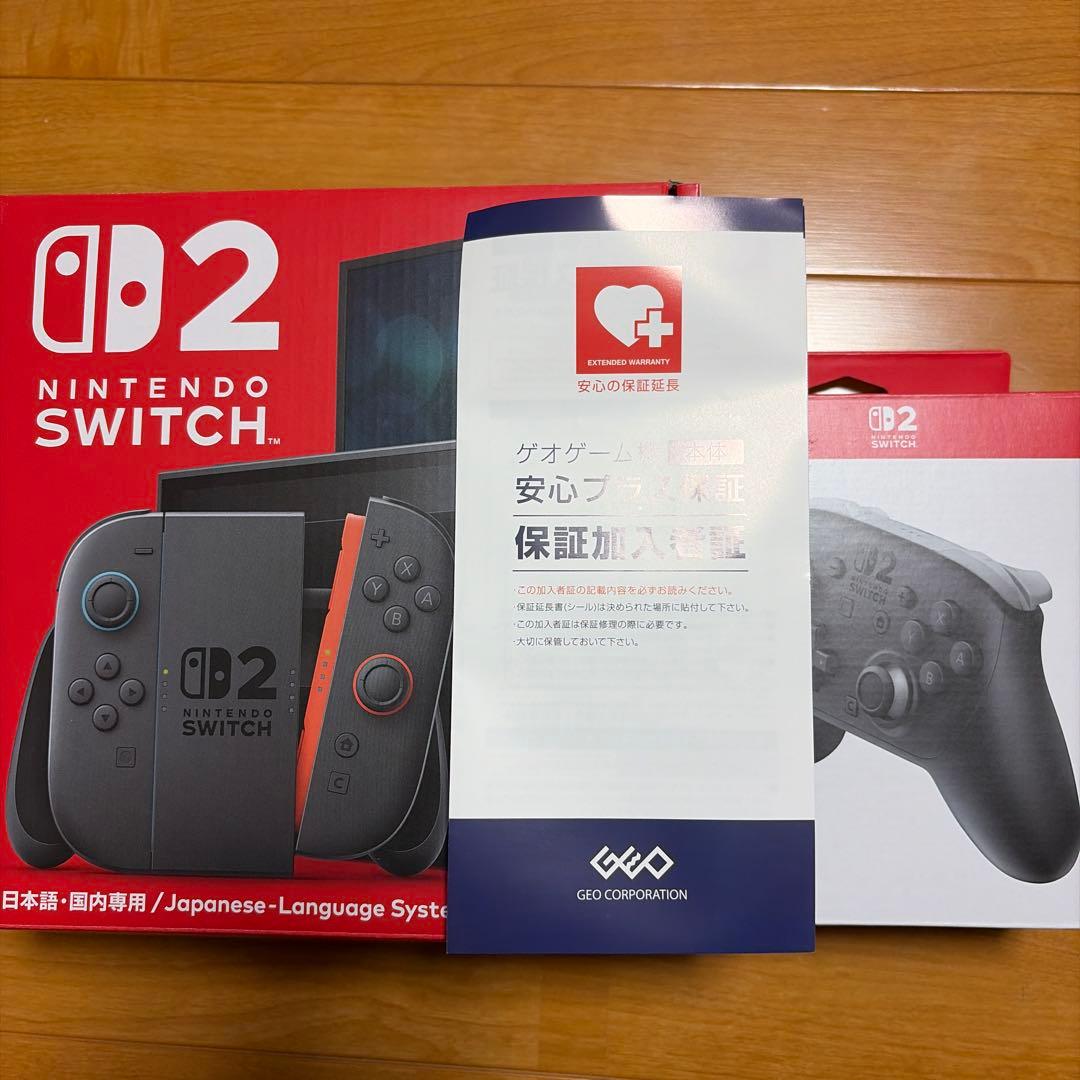 (3年保証‼️)Nintendo Switch2 本体+プロコン2　2点セット Nintendo Switch 2（日本語・国内専用） + Nintendo Switch 2 Pro