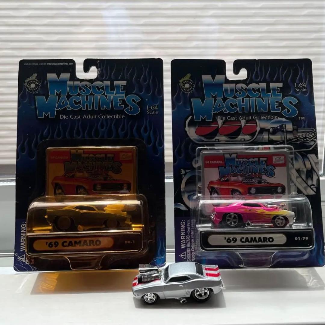 1969　シボレー　カマロ　MUSCLE MACHINES　3台セット　激レア！ 1969 シボレー カマロ MUSCLE MACHINES 3台セット 激レア！